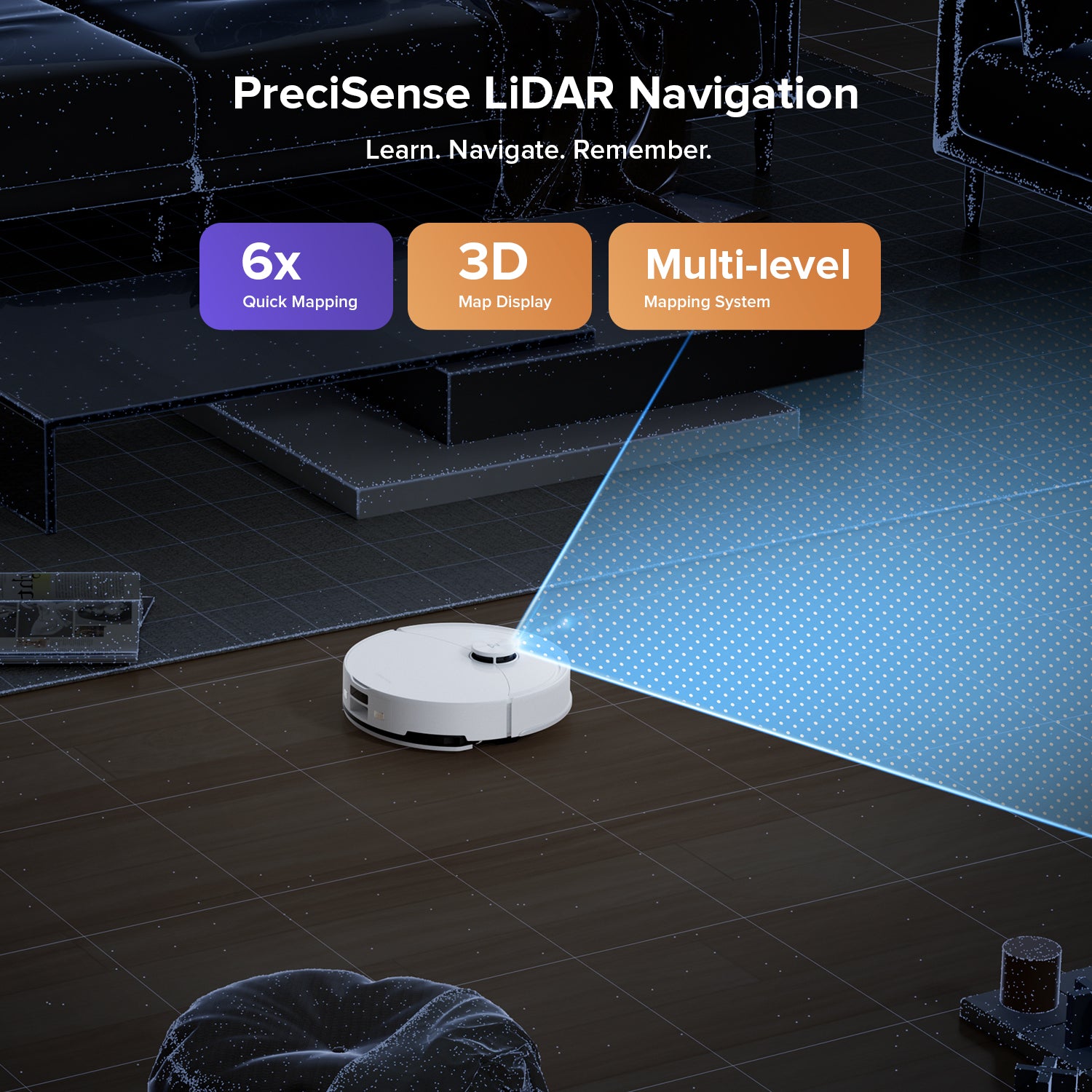 Roborock Q10 S5+ Robot Vacuum and Mop Combo with Auto-Empty Dock — LiDAR mapping and obstacle avoidance